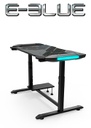 E-Blue EGT574 HEIGHT-ADJUSTABLE & GLOWING GAMING DESK