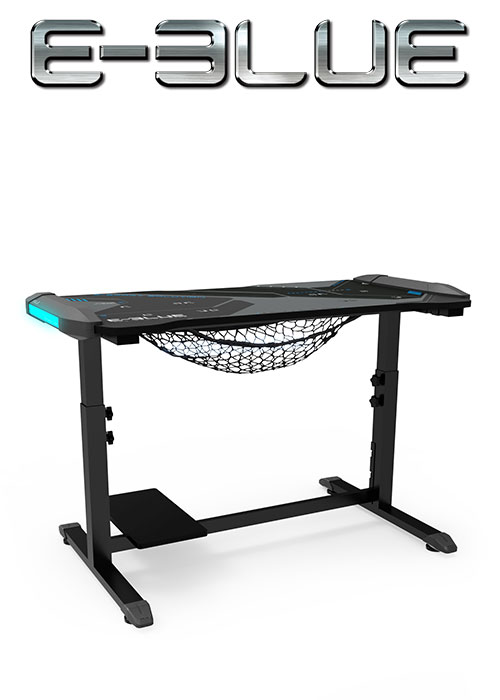 E-Blue EGT574 HEIGHT-ADJUSTABLE & GLOWING GAMING DESK