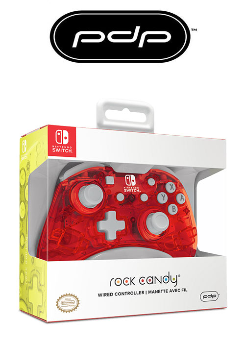 NS PDP Rock Candy Wired Mini Controller (Stormin-Cherry)
