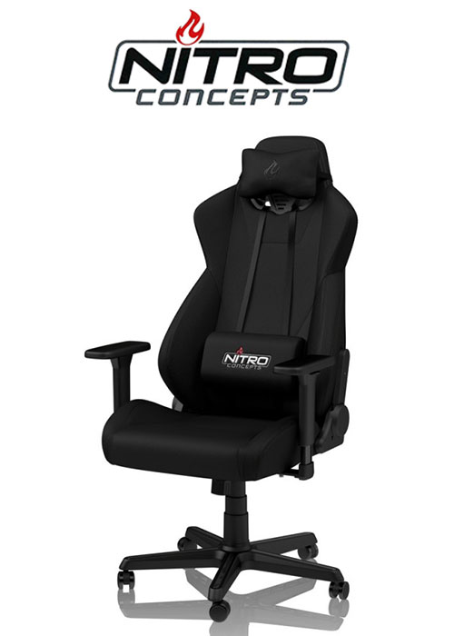 Nitro Concepts S300 Stealth Black Gaming Chair Game Store