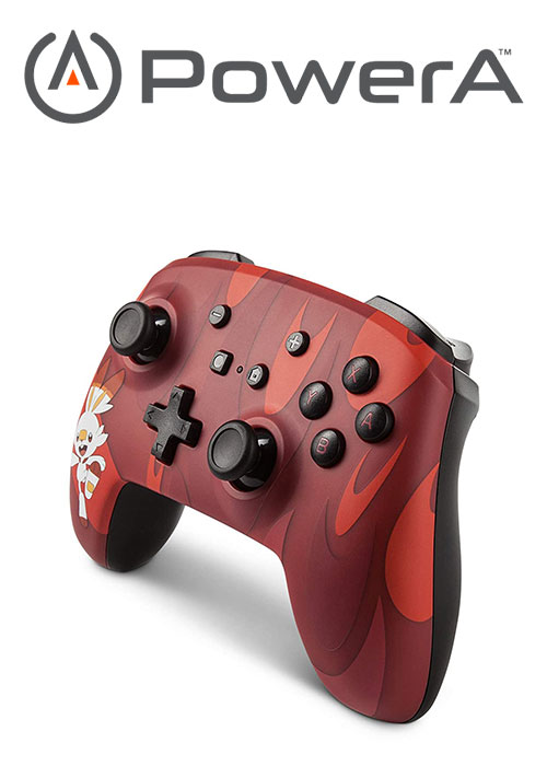 NS PowerA Enhanced Wireless Controller – Pokémon Scorbunny
