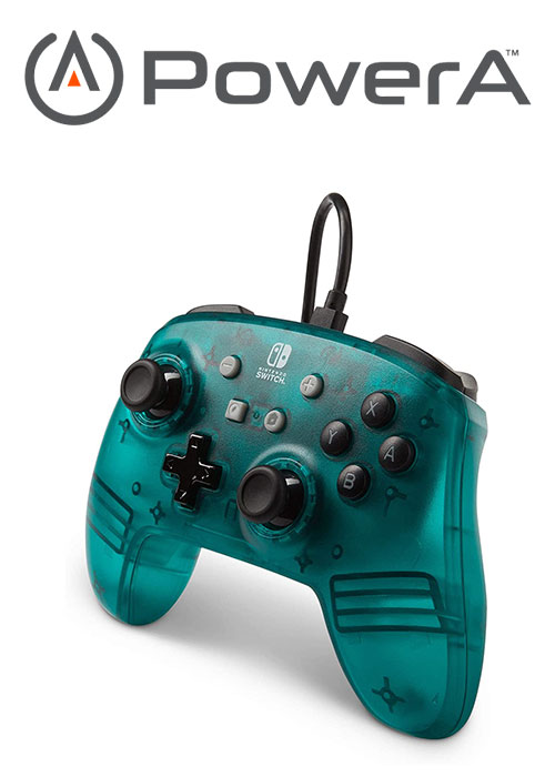 powera enhanced wireless controller for nintendo switch teal frost