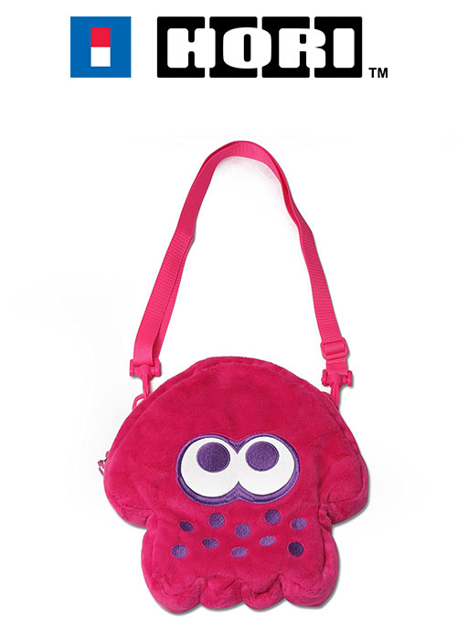 Hori NS Splatoon 2 Squid Plush Pouch (Neon Pink)