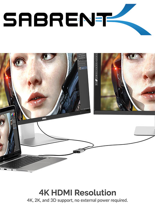 Sabrent 2-Port 4K HDMI Sharing Switch