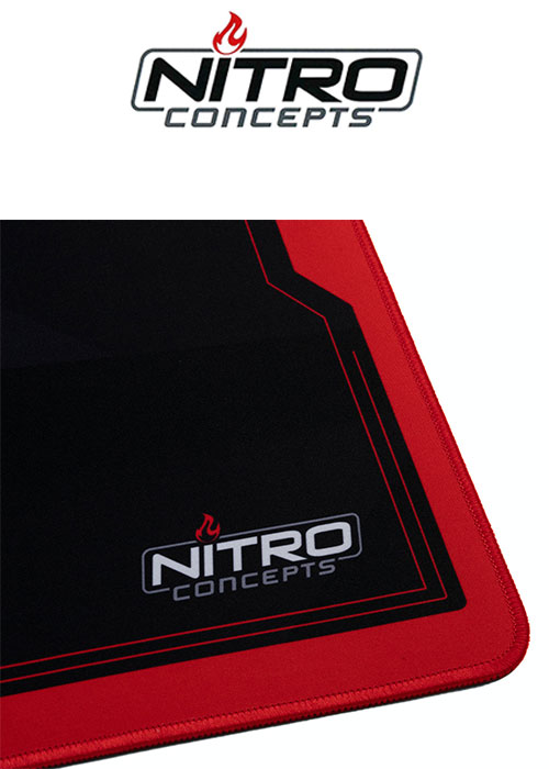 Nitro Concepts Desk Mat, 900x400mm - black/red