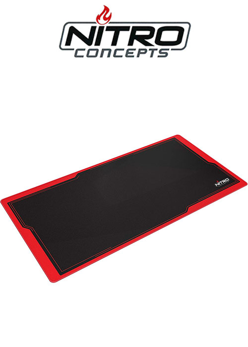Nitro Concepts Desk Mat, 1200x600mm - black/red