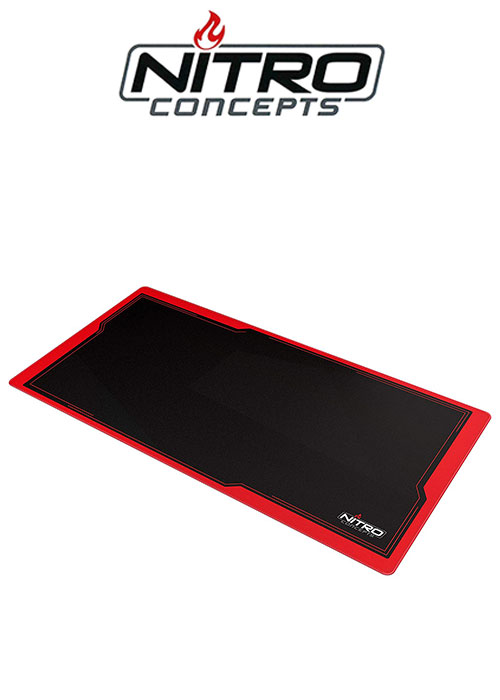 Nitro Concepts Desk Mat, 1200x600mm - black/red