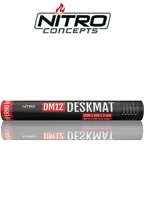 Nitro Concepts Desk Mat, 1200x600mm - black/red