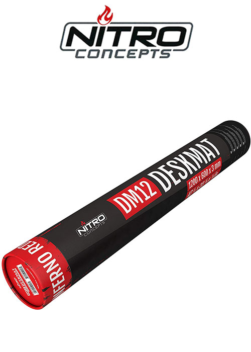 Nitro Concepts Desk Mat, 1200x600mm - black/red