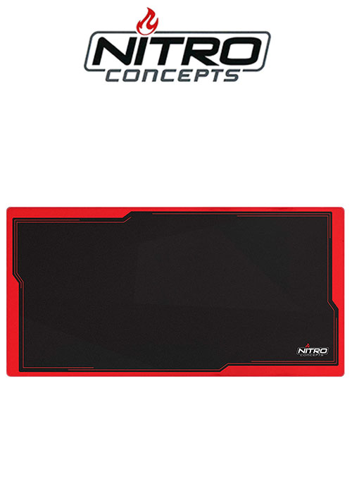 Nitro Concepts Desk Mat, 1600x800mm - black/red
