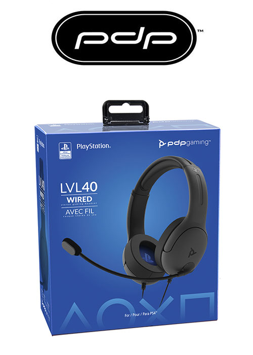 PDP PS4 LvL 40 Wired Stereo Headset - Grey