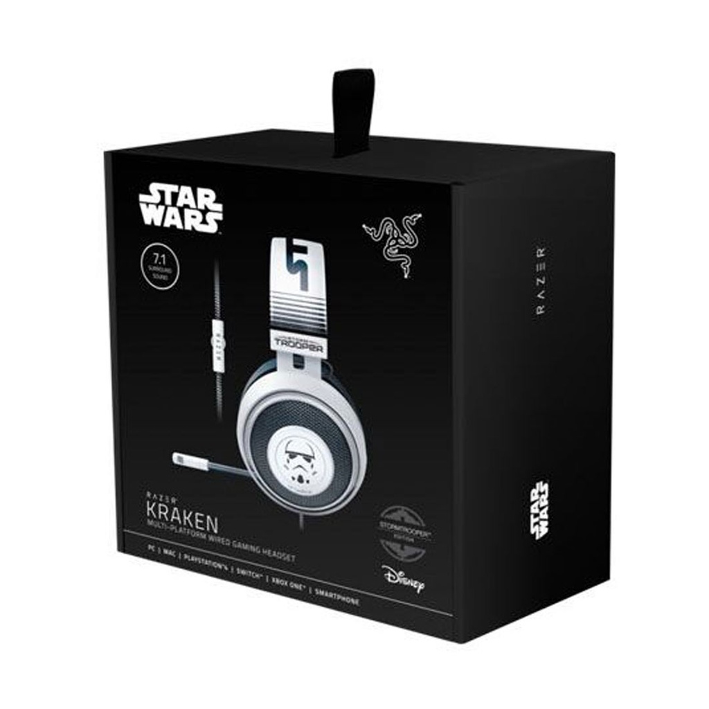 Razer PS4 Kraken 7.1 Wired Gaming Headset Star Wars Stormtrooper Edition