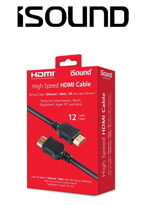 ISOUND HIGH SPEED HDMI CABLE - BLACK