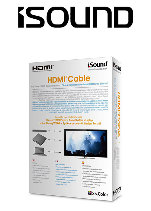 ISOUND HIGH SPEED HDMI CABLE WITH ETHERNET