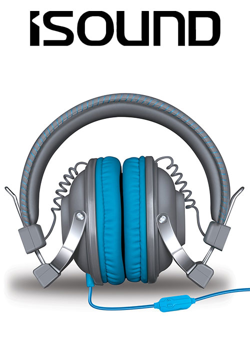 ISOUND HM-260 HEADPHONE - BLUE/GREY