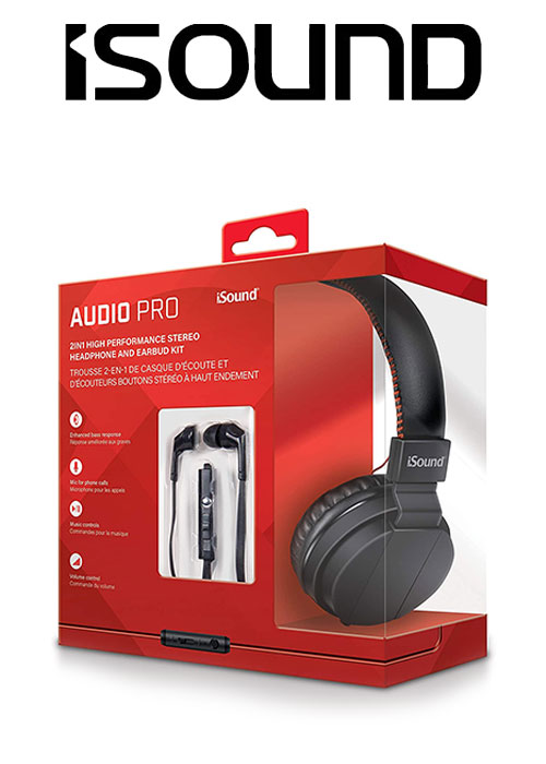 ISOUND AUDIO PRO - BLACK/RED