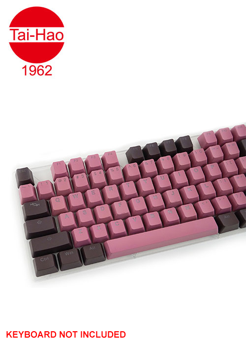 Tai-Hao 132-Keys PBT Double Shot Backlit-Keyscap Set - Lavender / Chocolate