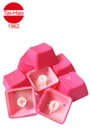 Tai-Hao 8-Keys Rubber Gaming Backlit-Keycap - Neon Pink