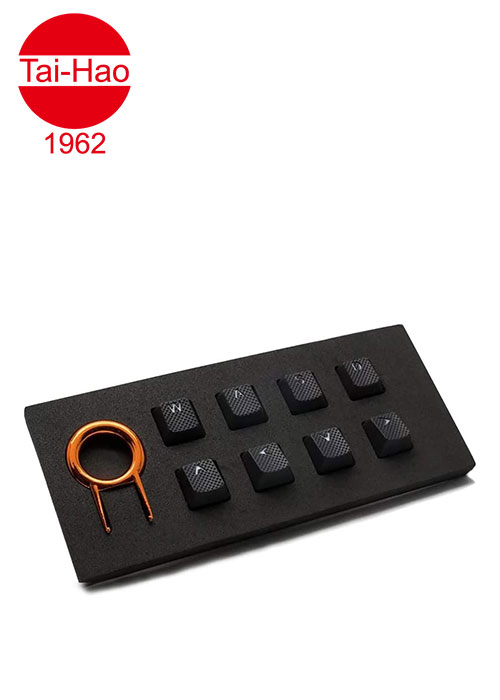 Tai-Hao 8-Keys Rubber Gaming Backlit-Keycap - Black