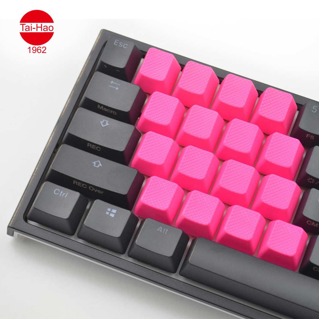Tai Hao 4 Keys Tpr Blank Rubber Keycap Set Neon Pink Row 1 Game Store