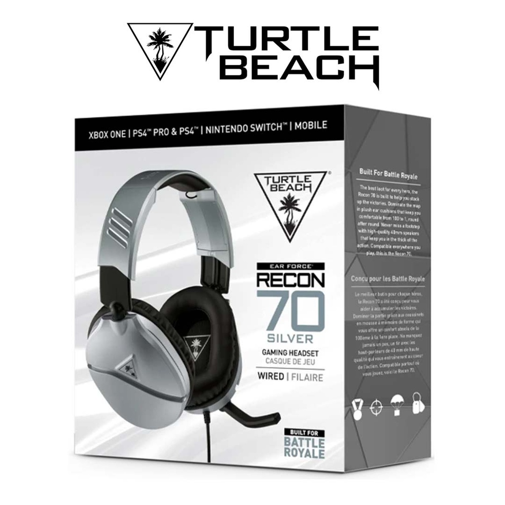 Turtle Beach Ear Force Recon 70 Gaming Headset - Silver