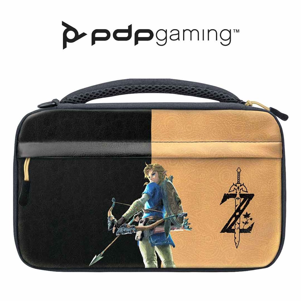 PDP NS Commuter Case Zelda Breath Of The Wild Negro/Oro Lite