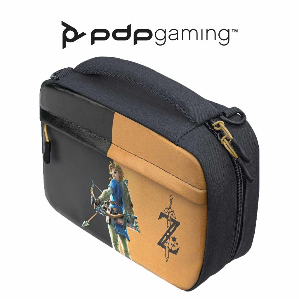 PDP NS Commuter Case Zelda Breath Of The Wild Negro/Oro Lite