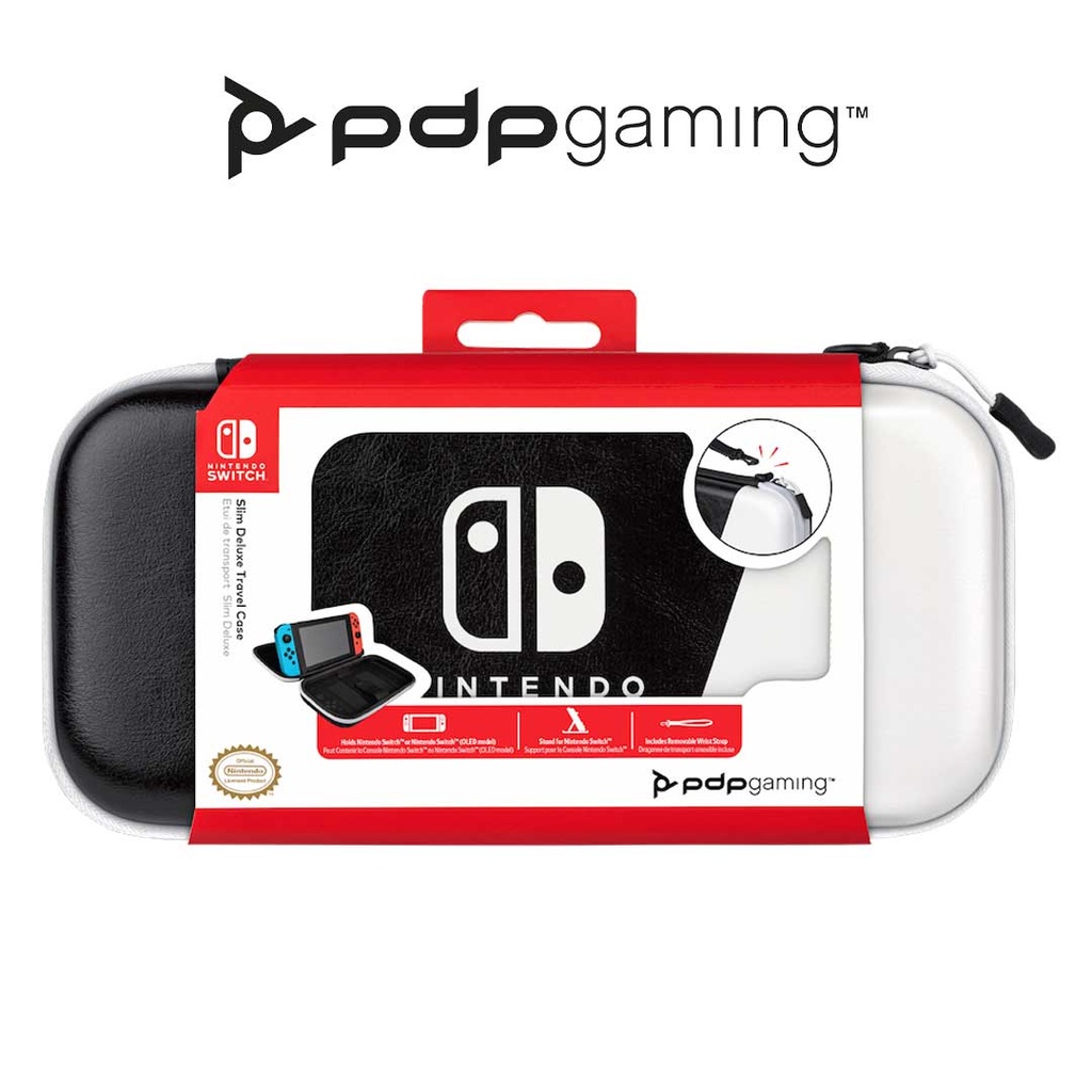 PDP NS Slim Deluxe Travel Case Black/White