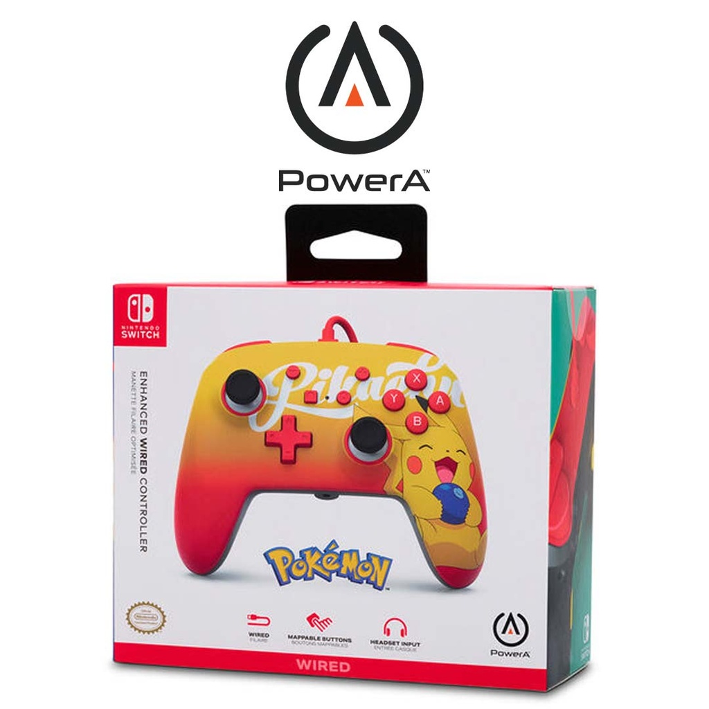 Power A Enhanced Wired Contoller Pokemon Oran Berry Pikachu