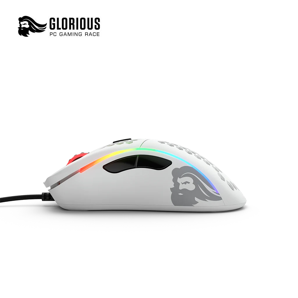 Glorious Model D RGB Gaming Mouse - Matte White