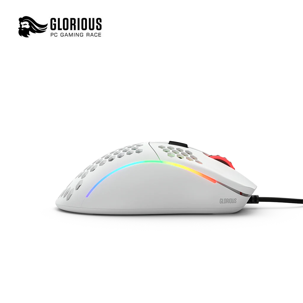 Glorious Model D RGB Gaming Mouse - Matte White