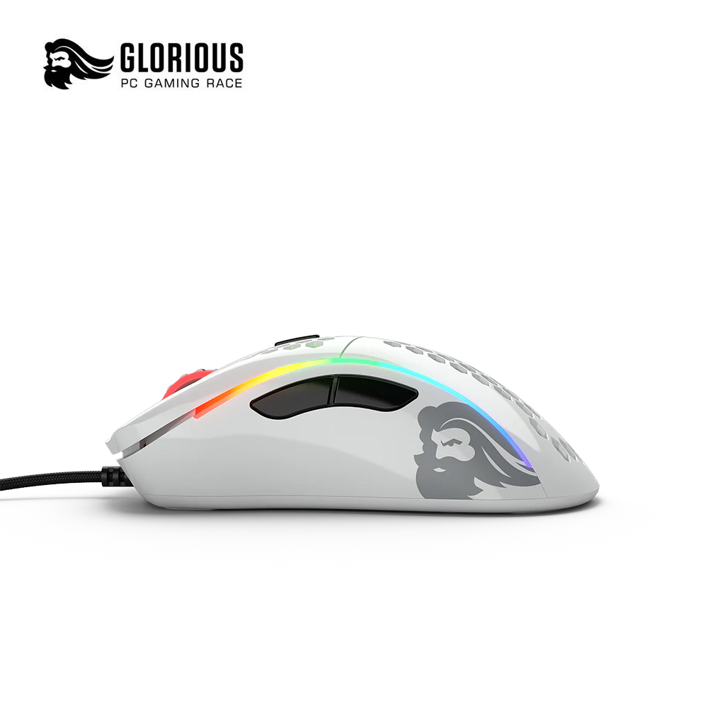 Glorious Model D RGB Gaming Mouse - Glossy White