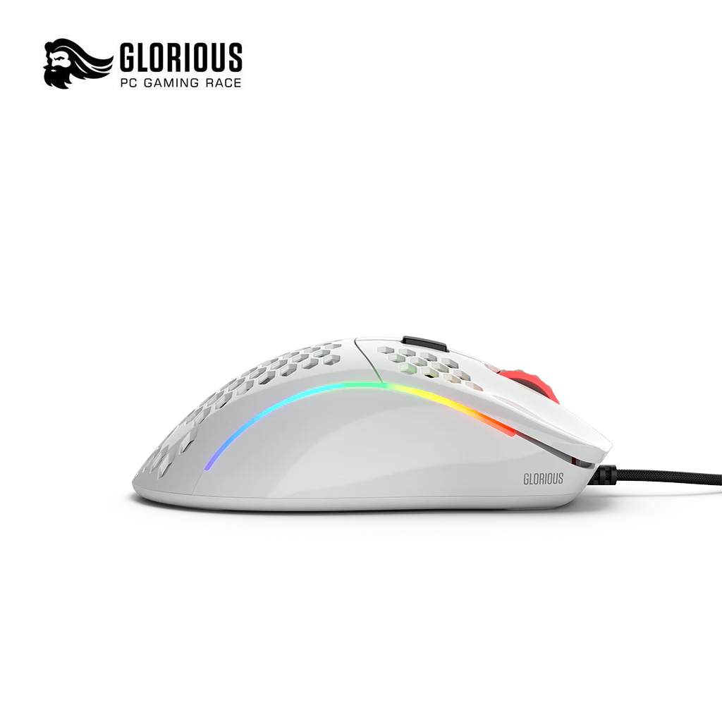 Glorious Model D RGB Gaming Mouse - Glossy White