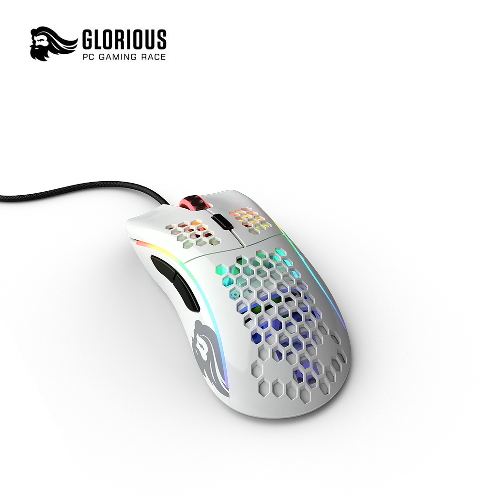 Glorious Model D RGB Gaming Mouse - Glossy White