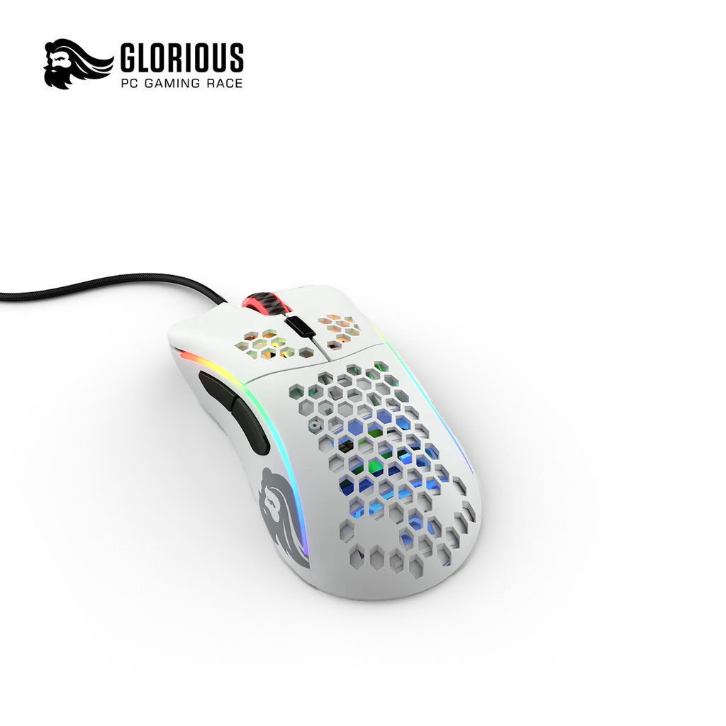 Glorious Model D- RGB Gaming Mouse - Matte White
