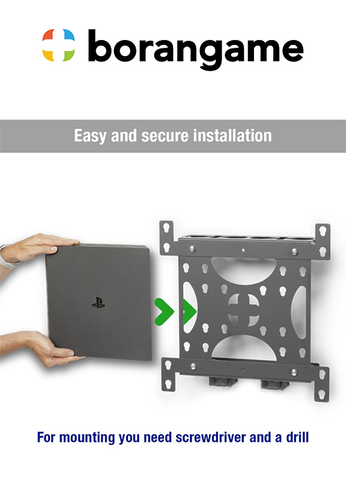 Wall Mount TV Xbox And PS4 - Game Hangar New (Borangame)