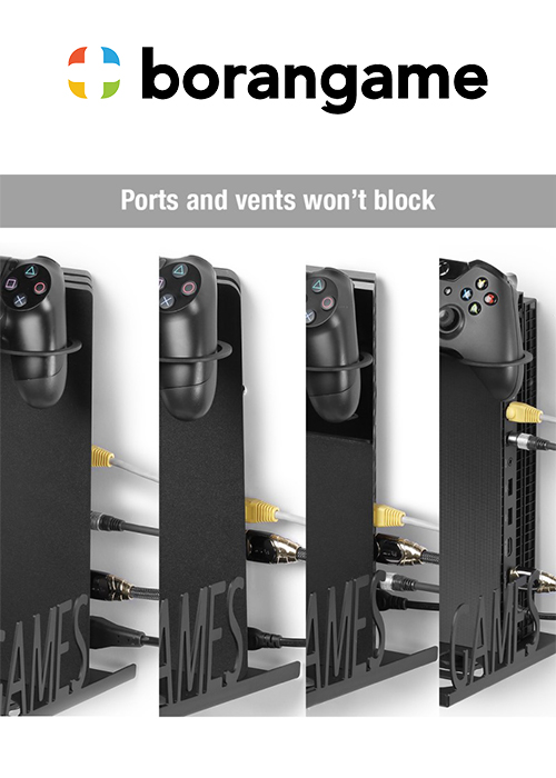 Wall Mount With Pad And Game Cases Holder PS4 & Xbox - Eagle Grab (Borangame)