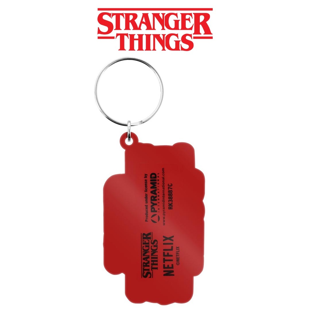Stranger Things Stuck in The Upside Down Rubber Keyring