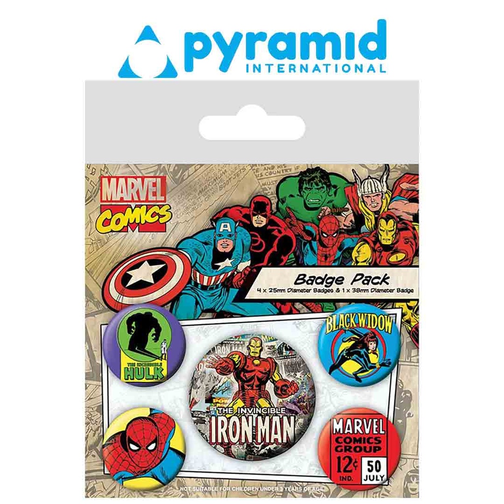 Pyramid - MARVEL COMICS (IRON MAN) BADGE PACK