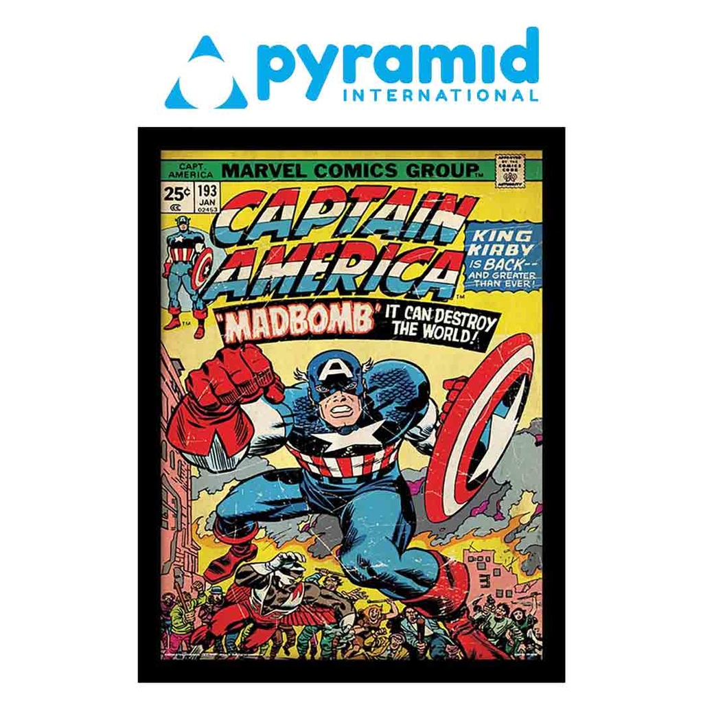 Pyramid - Captain America Madbomb (Wooden Frame)