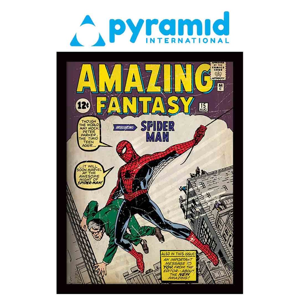 Pyramid - Spider-Man Issue 1 (Wooden Frame)