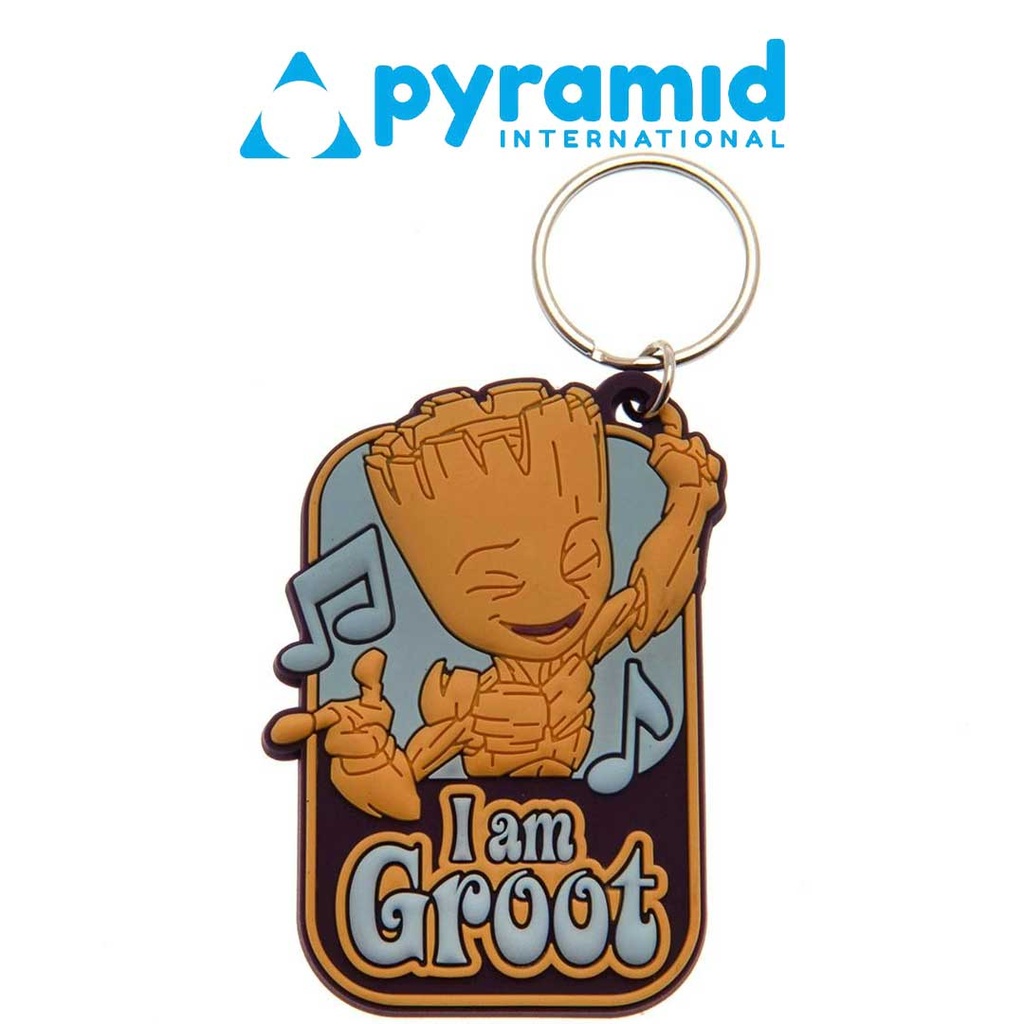 Pyramid - GUARDIANS OF THE GALAXY (I AM GROOT) RUBBER KEYCHAIN