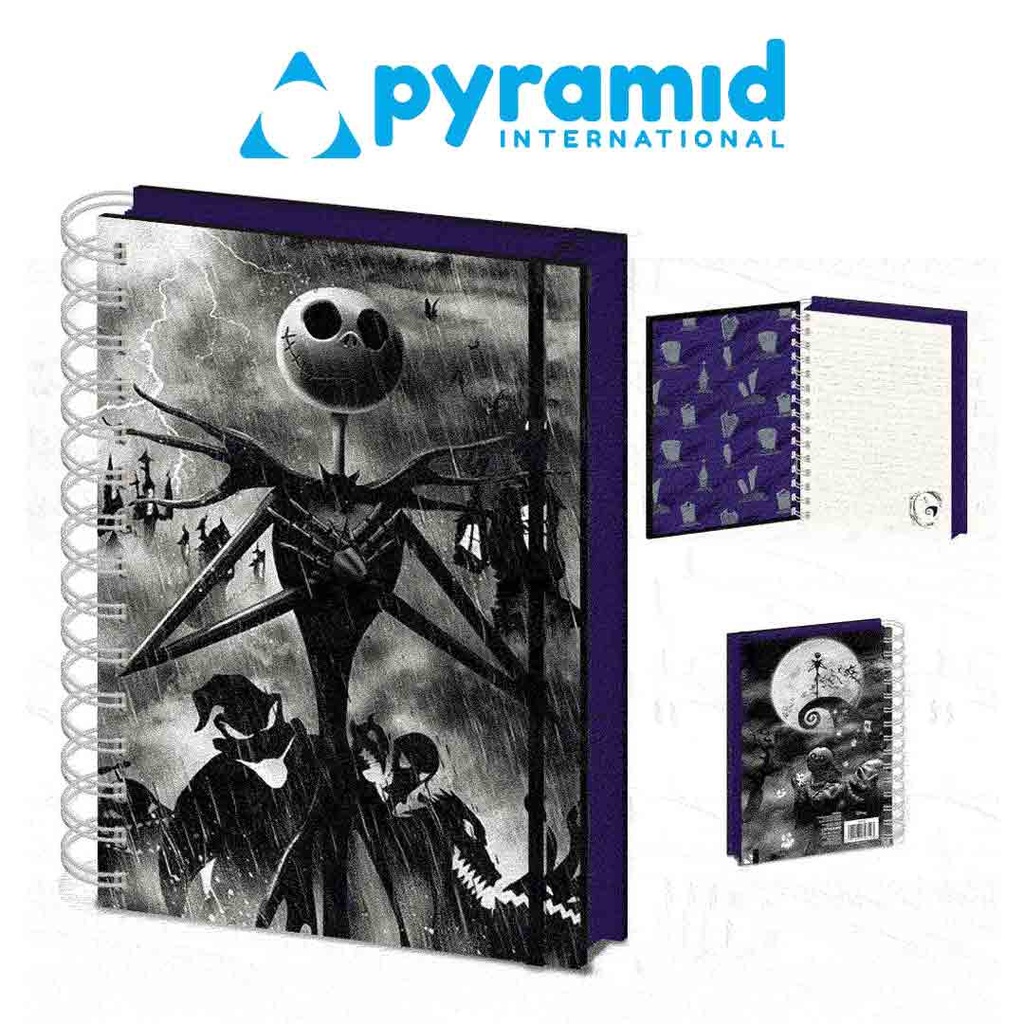 Pyramid - THE NIGHTMARE BEFORE CHRISTMAS (SERIOUSLY SPOOKY) 3D COVER A5 NOTEBOOK