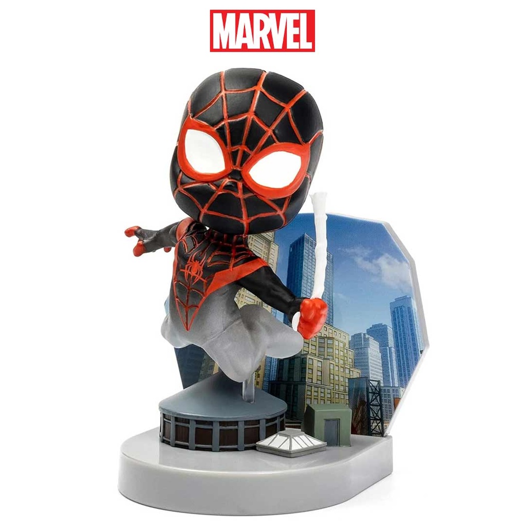 The Loyal Subjects - Marvel Superama Spider-Man Miles Morales Cloaking Collectible Diorama PX