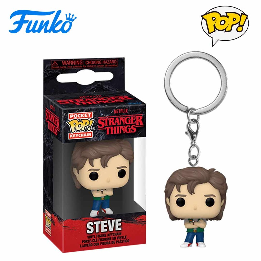 Funko POP! TV Keychain: Stranger Things - Steve - Vinyl Figure