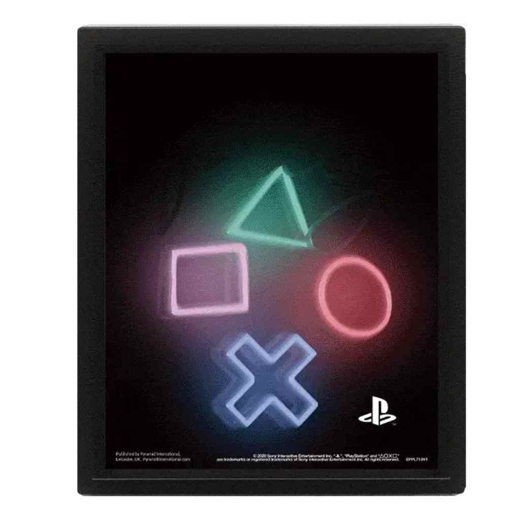 Pyramid - PlayStation (Play) 3D Lenticular Framed Poster