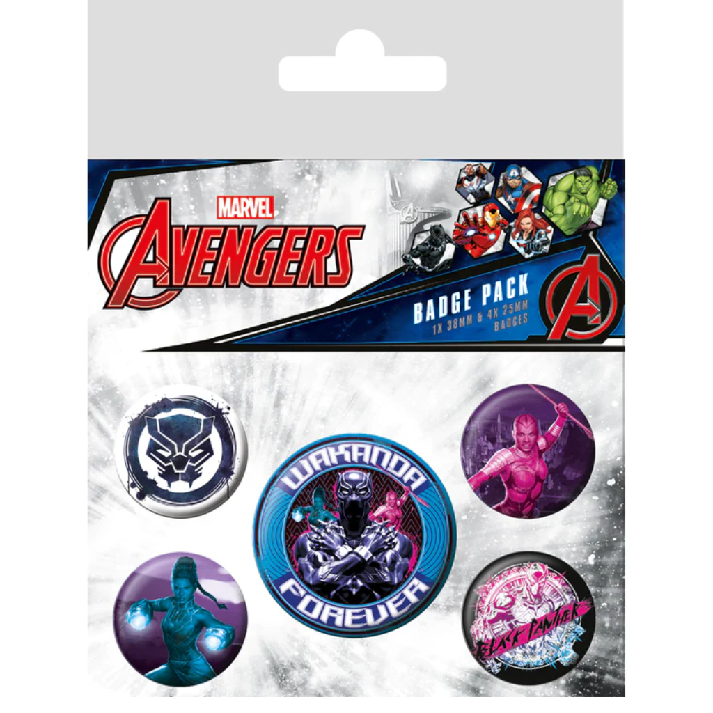 Pyramid - Black Panther (Wakanda Forever) Badge Pack
