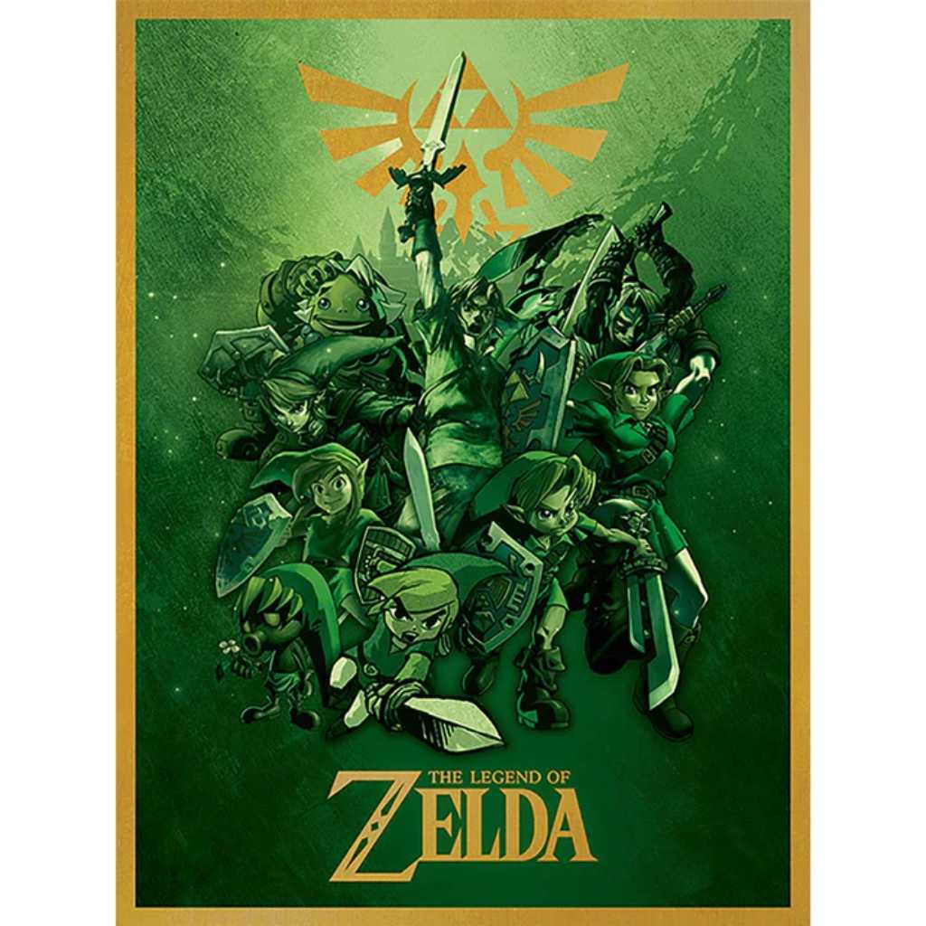 Pyramid - The Legend of Zelda (Link Fighting) 30X40