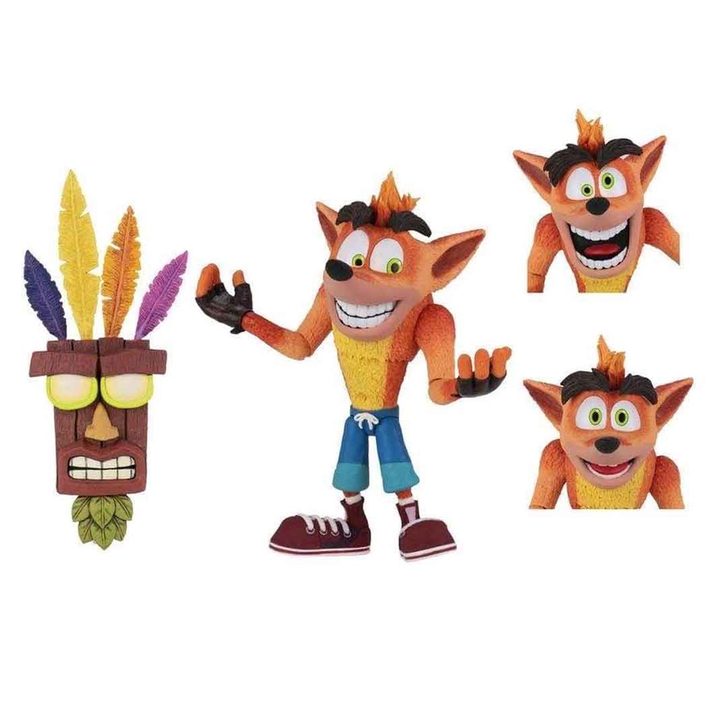 Neca - Crash Bandicoot 7" Action Fig - Ultra Deluxe Crash