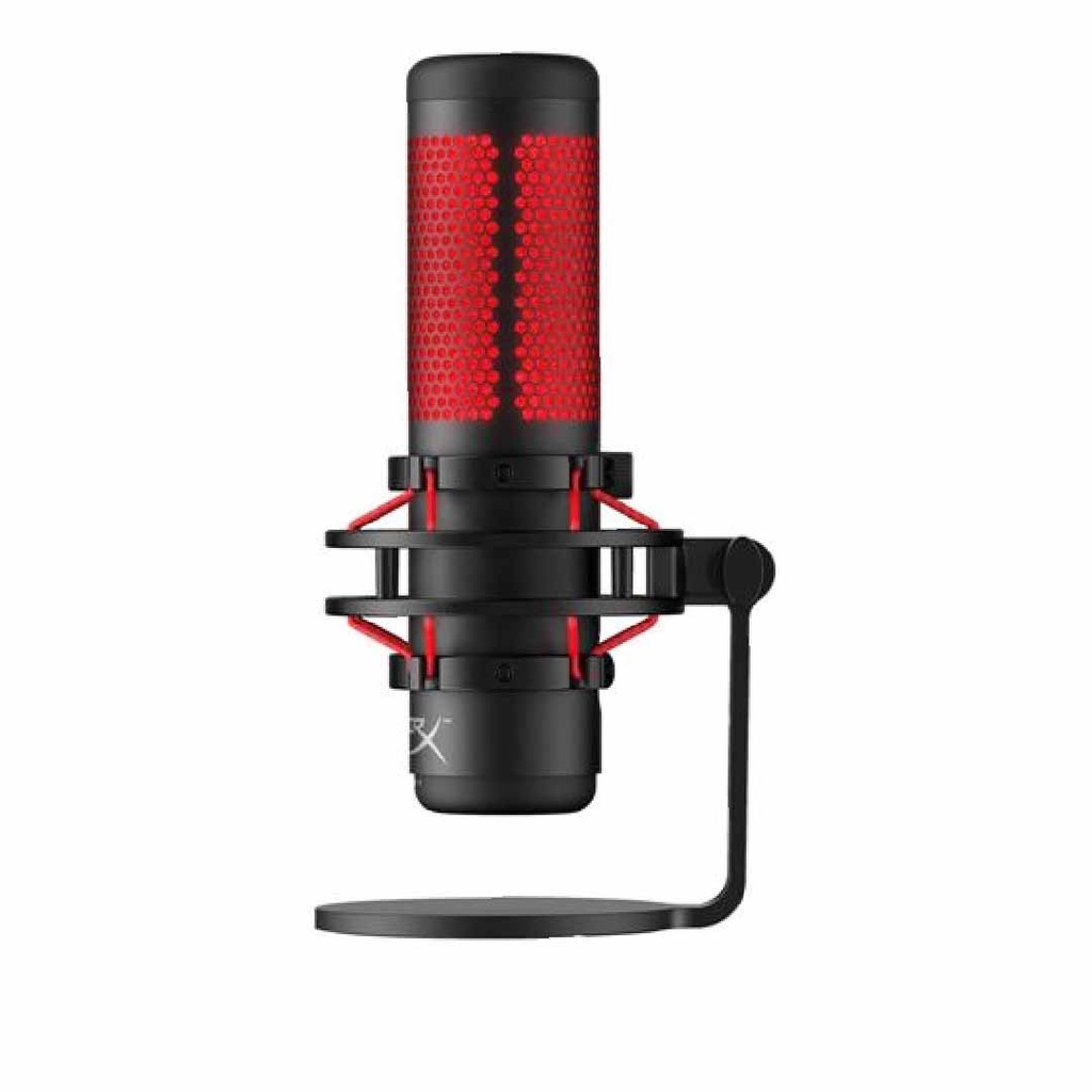 HyperX QuadCast - USB Microphone (Black-Red) - Red Lighting